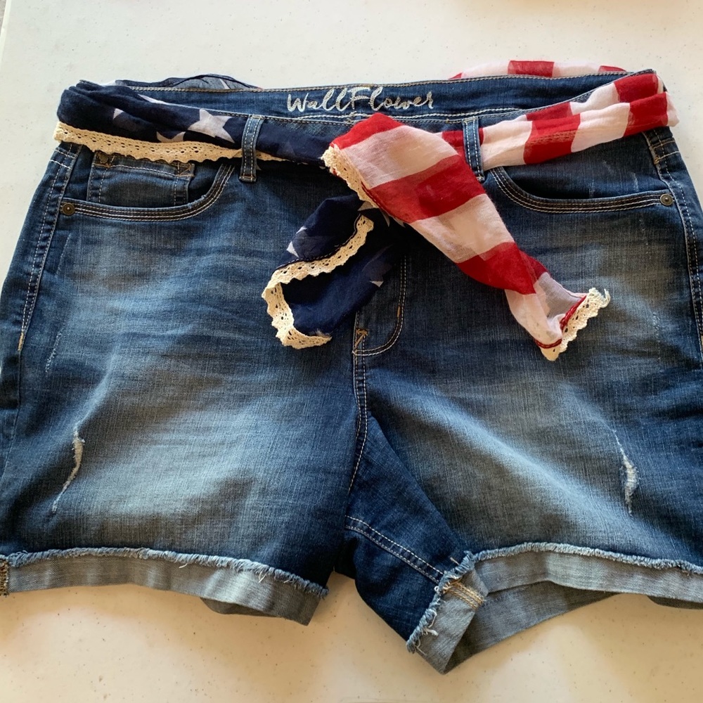 Patriotic WallFlower Denim shorts